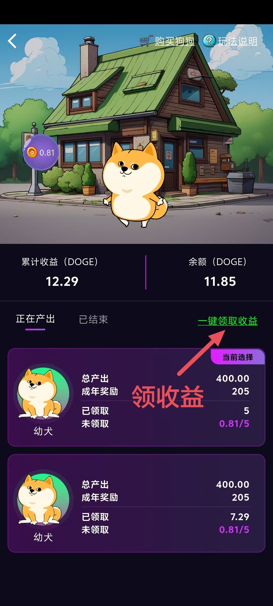 DOGE-King首码，零撸每日一键领收益(4)