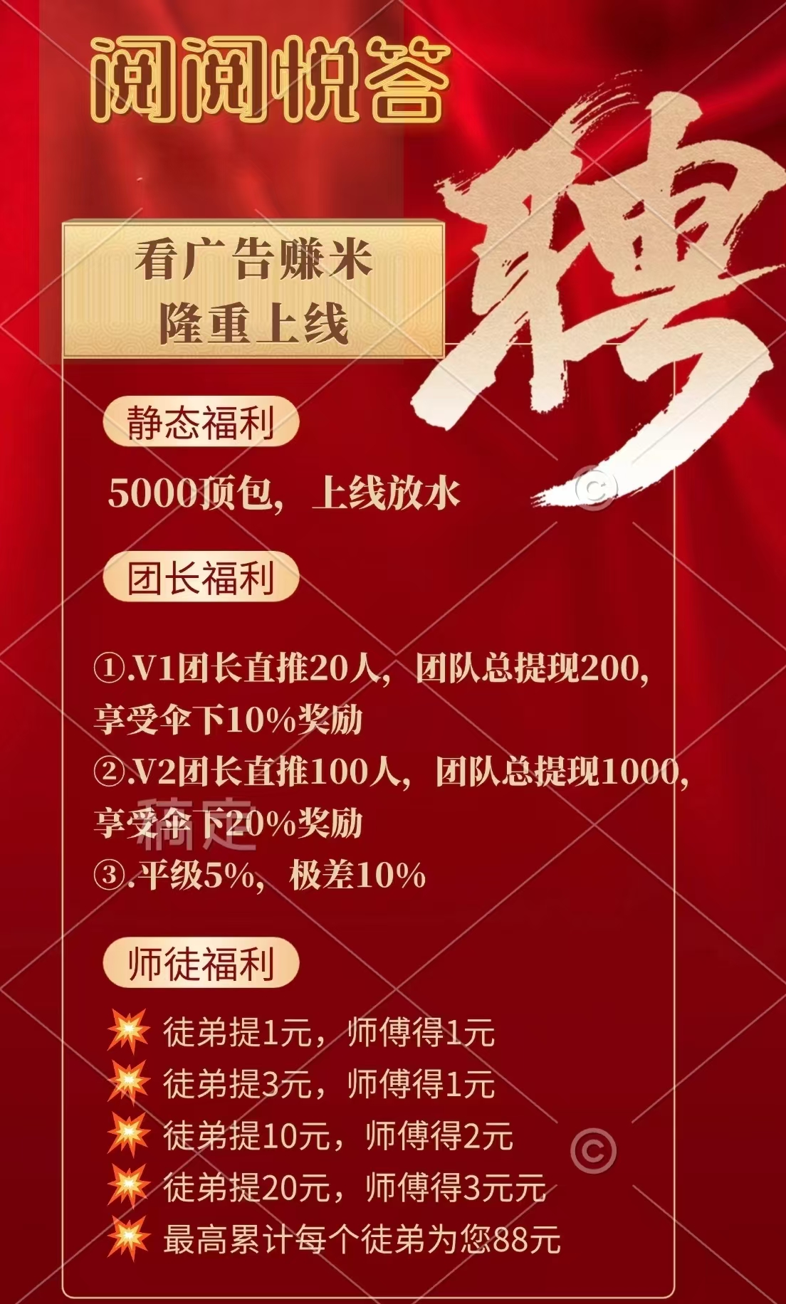 阅阅悦答首码刚出，零撸天花板(3)