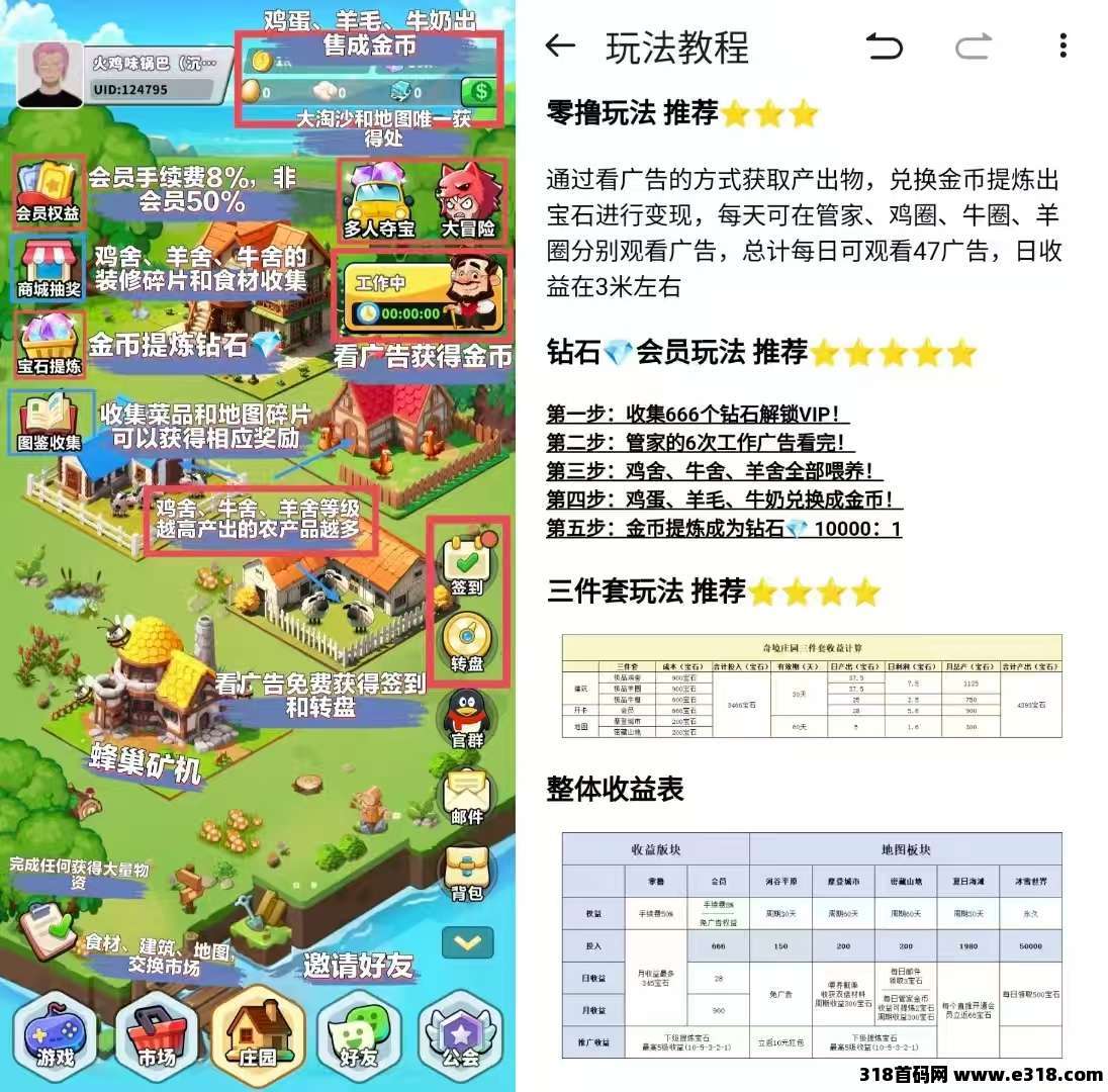 奇境庄园,探索无限可能,打造你的专属王国,可以零撸 ,可以小投,可以复投得更多收获(3) 奇境庄园,探索无限可能,打造你的专属王国,可以零撸 ,可以小投,可以复投得更多收获(3)