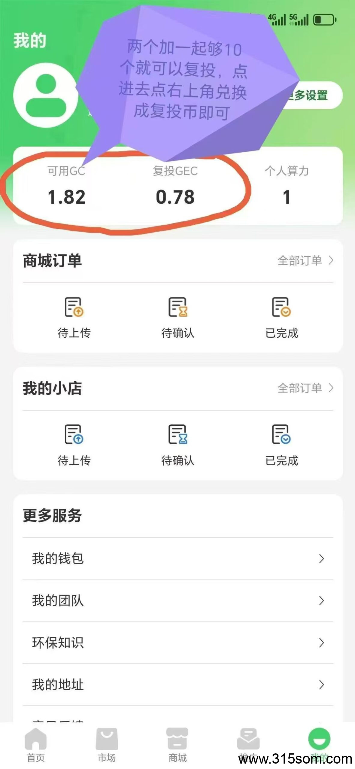GEC环保无广告零撸每天约10元，轻松赚收益,佣5斧头3元(5)