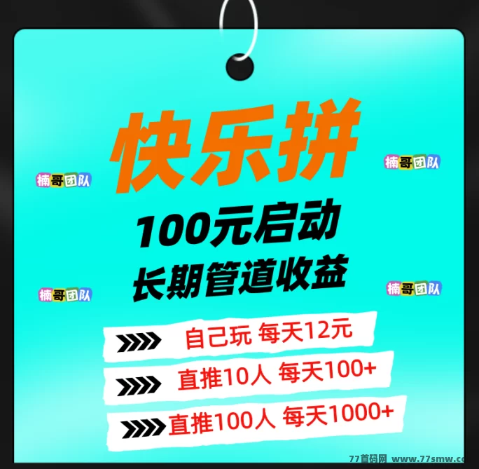 快乐拼新上线！拼团赚取长期收溢，拿奖励，轻松赚！(1)