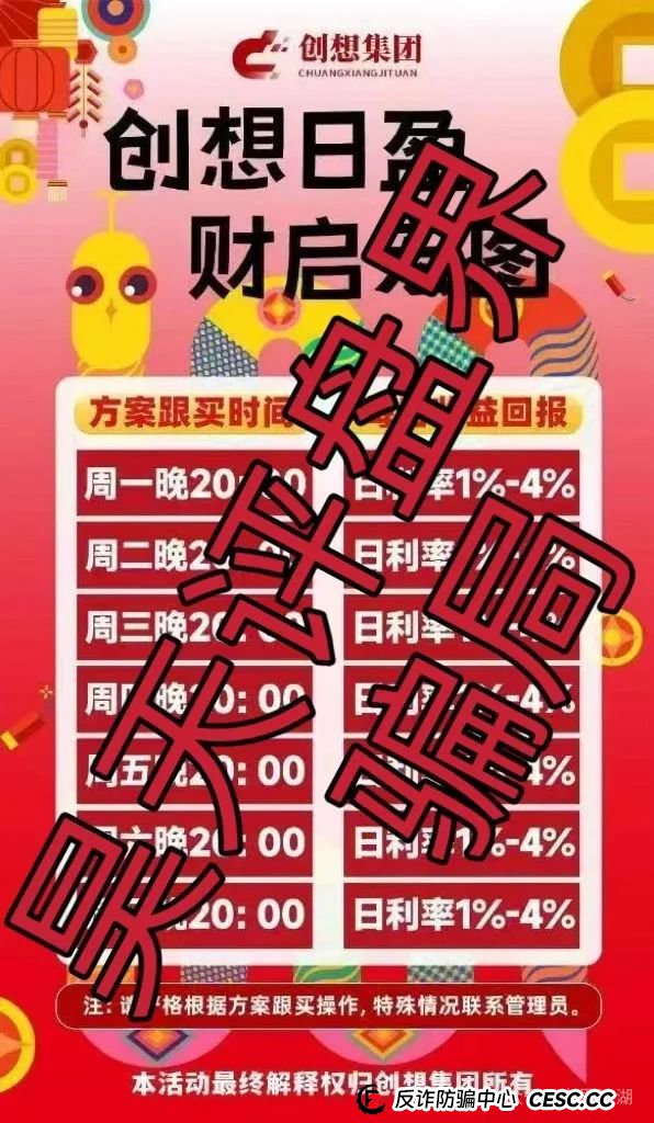冒牌的“创想集团”跟单类资金盘骗局,典型的一轮圈韭菜盘,看见一定要远离!(1) 冒牌的“创想集团”跟单类资金盘骗局,典型的一轮圈韭菜盘,看见一定要远离!(1)
