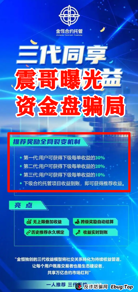 震哥揭秘“金恒合约”:专坑黑心团队长的短命资金盘骗局(3) 震哥揭秘“金恒合约”:专坑黑心团队长的短命资金盘骗局(3)