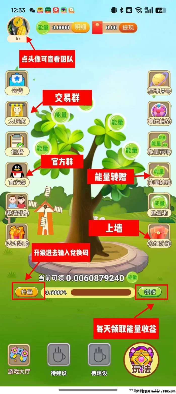 开心果树0撸新玩法上线：上墙模式轻松褂赚，保底收溢稳稳收！(2)