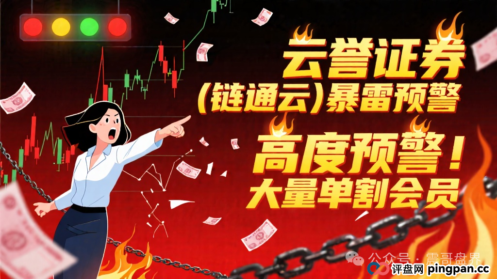 云誉证券(链通云)暴雷预警,高度预警,大量单割会员