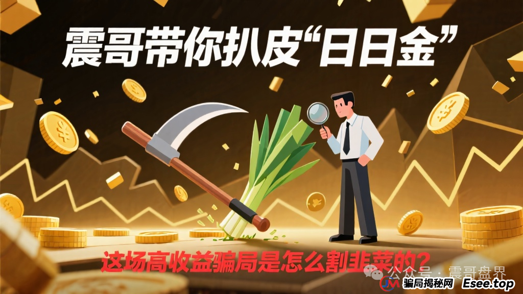 震哥带你扒皮“日日金”：这场高收益骗局是怎么割韭菜的？